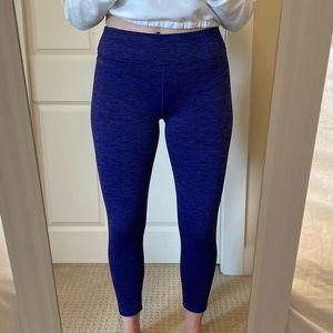 Andrew Marc blue purple fleece lined leggings